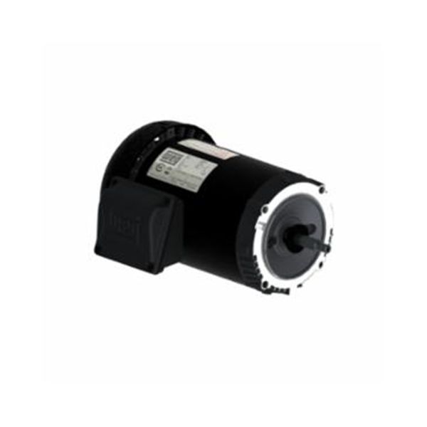 00112ET3ER145TC-S, AC Mtr, TEFC, Round Body - Drip Cover Included, 3PH, 1 HP, 0.75 kW, 1200 RPM, 143/5TC NEMA, C-Face - Footless, 208-230/460V, 3.5-3.2/1.6 FLA