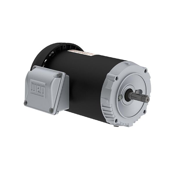 00156ET3E56CFL-S, AC Mtr, General Purpose, TEFC, 56C, Rolled C-Face, 3 Phase, 3600 RPM, 208-230/460V, 4.2-3.8/1.9 FLA, 1.5 HP