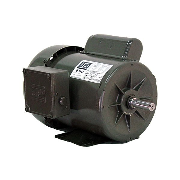 00212ES1E213T, AC Mtr, 2HP, 1200RPM, W213T, TEFC - SINGLE-PHASE, 208-230/460V, 11.7-10.6/5.30 FLA, Footed, STEEL, CAPACITOR START