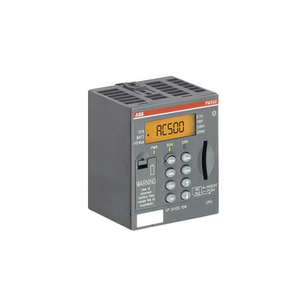 PM582-XC, 512kB, 24VDC, 2xRS232/485 serial interfaces, FieldBusPlug interface,SD-Card Slot LCD Display, Outdoor & Extreme Conditions