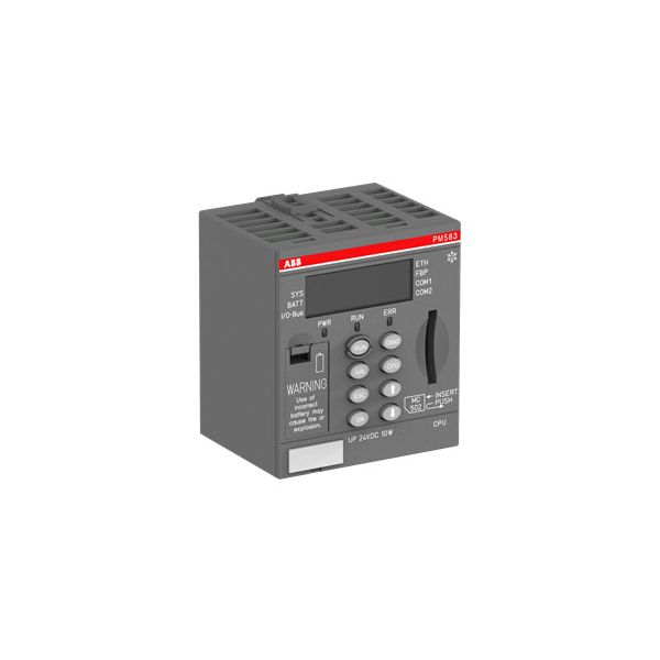 PM583-ETH-XC, 1MB, 24VDC, ETHERNET, 2xRS232/485 serial interfaces, FieldBusPlug interface, SD-Card Slot,LCD Display, Outdoor & Extreme Conditions 