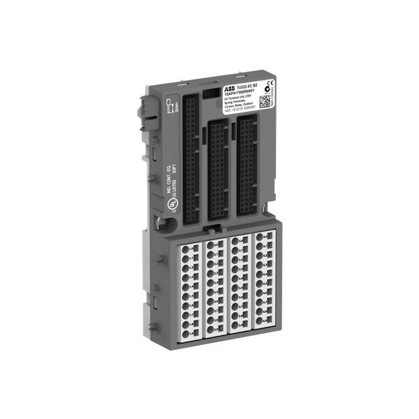 TU532-XC, I/O Terminal Unit, 230VAC, Spring terminal blocks, for AC or Relay Modules, Outdoor & extreme Conditions