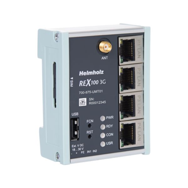 Helmholz, REX 100 3G, 4 x LAN switch, 1 x 3G modem