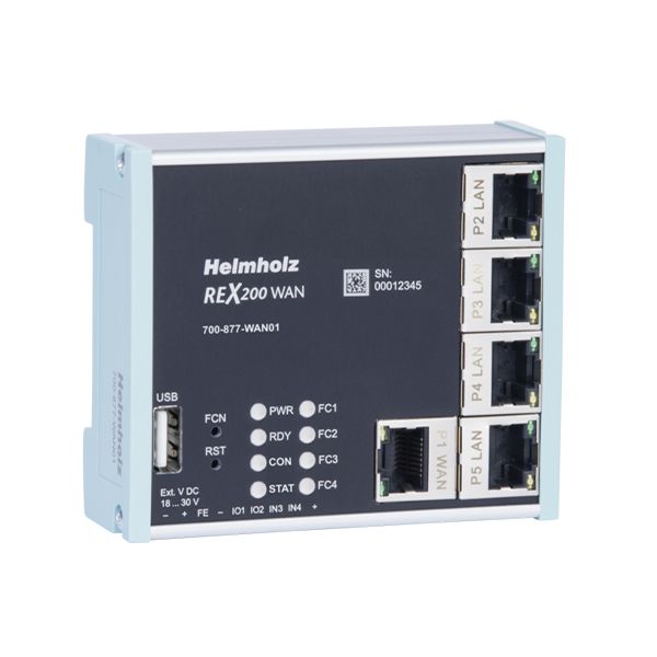 Helmholz, REX 200 WAN, 4 x LAN switch, 1 x WAN port