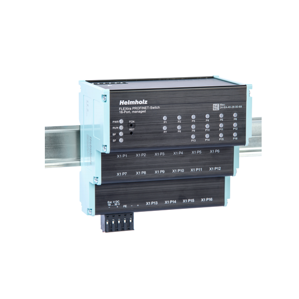 FLEXtra PROFINET-Switch 16-Port, managed, 10/100/1000Mbps