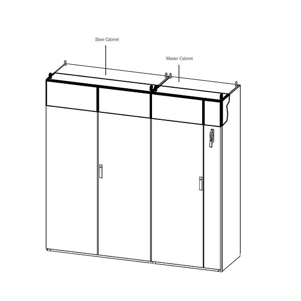 Modular Freestanding Cabinet Left Side Slave Disconnect System For 24" / 600 mm Wide Cabinet Right Hinged Slave Door