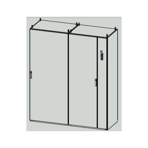 Modular Freestanding Cabinet Left Side Slave Disconnect System For 48 inches / 1200 mm Wide Cabinet Double Door
