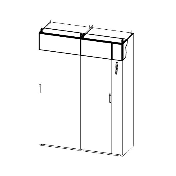 Modular Freestanding Cabinet Slave Right SideDisconnect System For 24" / 600 mm Wide Cabinet Right Hinged Slave Door